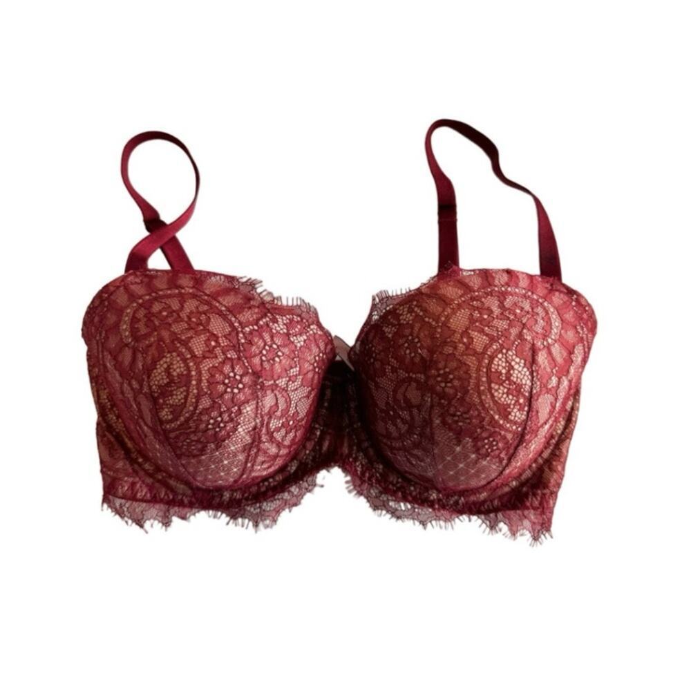 Victoria’s Secret Red Lace Bra Size 32DDD
